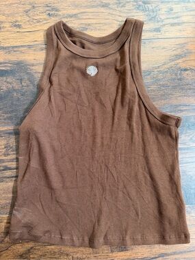 Women’s Brown Shell Tank Top